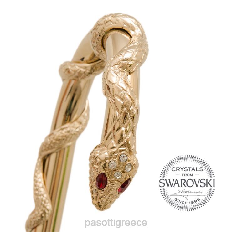 ομπρέλα | PASOTTI 189 55303-213 w90 - κόκκινη ομπρέλα πύθωνα 2N6B8542 γυναίκες